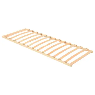 vidaXL Lamelni podstavek Rjava 80 x 190 cm Masiven bukov les