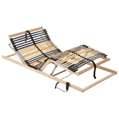 vidaXL Lamelni podstavek Rjava 80 x 190 cm Masiven bukov les