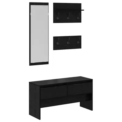 vidaXL Komplet pohištva za predsobo 4 pcs Star les 90 x 31 x 46,5 cm