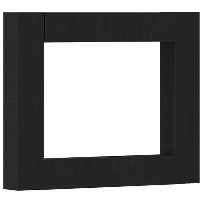 vidaXL 8-delni set omaric za TV - montiran na steno, črni hrast, iz recikliranega lesa