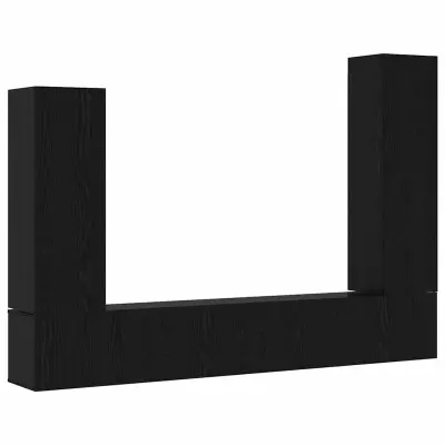 vidaXL Komplet TV omaric 4 pcs Črni hrast 30.5 x 30 x 110 cm