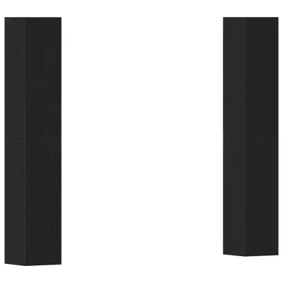 vidaXL Set televizijskih kabinetov 4 pcs Črni hrast 30.5 x 30 x 90 cm