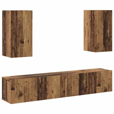 vidaXL Komplet TV omaric 4 pcs Star les 80 x 30 x 30 cm