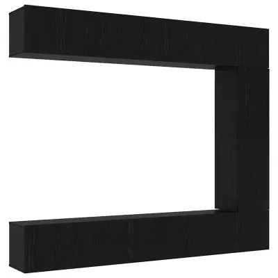 vidaXL Komplet TV omaric 5 pcs Črni hrast 100 x 30 x 30 cm