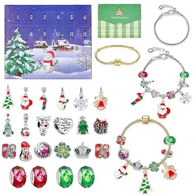 24 dni DIY Ustvarjalni okraski Odštevalni koledar Adventni komplet slepih škatel presenečenja za božična otroška darila