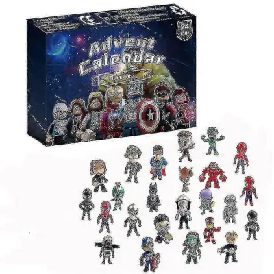 2023 24-dnevni božični adventni koledar Odštevalnik Avengers Igrača Blind Box Minifigure superjunakov Otroško božično darilo Giftchrui616