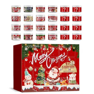 24-dnevni božični adventni koledar Make Up Kit Božično odštevanje Makeup Blind Box Girl Božično darilo Krema za obraz Krema za ustnice