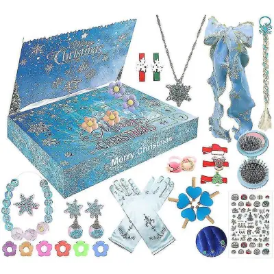 2023 Božični adventni koledar Frozen Theme Girls Dodatki Igrače 24 Days Xmas Countdown Calendar Blind Box Kids Girls Darilo