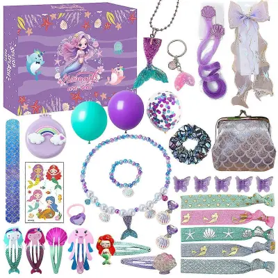Odštevalna škatla za božične žaluzije Adventni koledar Princess Dress Up Girls Dodatki DIY Set Igrača Darilo