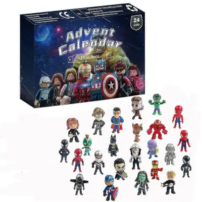 Adventni koledar 2023 darilo Toy Avengers set SuperHero Blind Box Darilo za rojstni dan