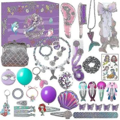 Odštevalna škatla za božične žaluzije Adventni koledar Princess Dress Up Girls Dodatki DIY Set igrač Giftchrui73
