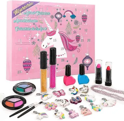 Odštevalna škatla za božične žaluzije Adventni koledar Princess Dress Up Girls Dodatki DIY Set Igrača Darilo