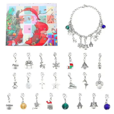 Božični okraski Koledar Darilna škatla Diy Beaded Blind Box božično darilo