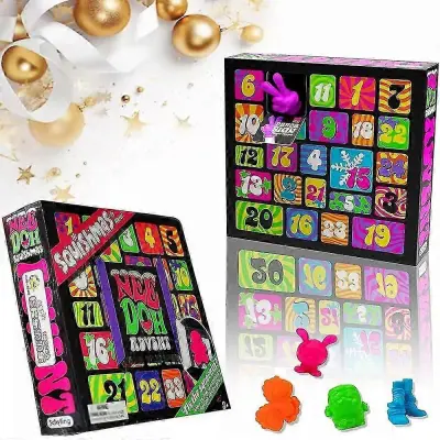 Adventni koledar Squishmas 2024, božični adventni koledar Squishy