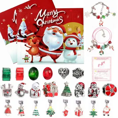 Božični okraski Božični 24. adventni odštevalnik koledar Blind Box Set Diy božično darilo