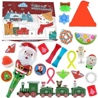 Countdown Božična slepa škatla, adventni koledar, dodatki za dekleta diy, ročno izdelana darilna škatla, komplet igrač, darilo