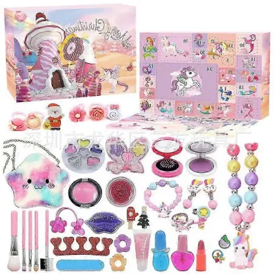 Odštevalna škatla za božične žaluzije Adventni koledar Princess Dress Up Girls Dodatki DIY Set Igrača Darilo