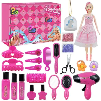 Countdown Božična slepa škatla, adventni koledar, dodatki za dekleta diy, ročno izdelana darilna škatla, komplet igrač, darilo