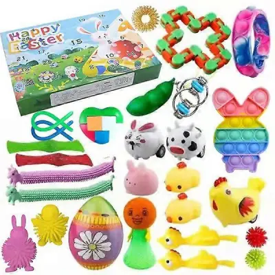Božični adventni koledar Nova božična škatla za senčila DIY igrače za dekompresijo in dekompresijo Darilna škatla za 24-dnevno odštevanje