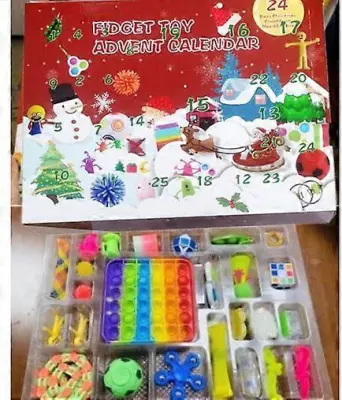ST-011# Božični adventni koledar Darilna škatla Dekompresijska škatla igrač Set božični adventni koledar