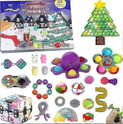 Darilo za božični adventni koledar Fidget Toys Stress Relief Fidget Toy Blind Box Kids-10