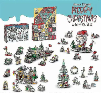 Božični odštevalni gradniki Blind Box 24-dnevni odštevalni koledar Otroške igrače