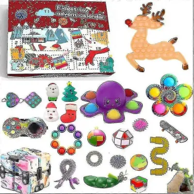Darilo za božični adventni koledar Fidget Toys Stress Relief Fidget Toy Blind Box Kids-7