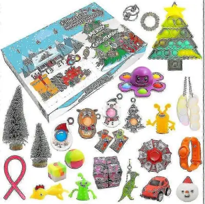 Visokokakovostno darilo za božični adventni koledar Fidget Toys Stress Relief Fidget Toy Blind Box Kidschrui233