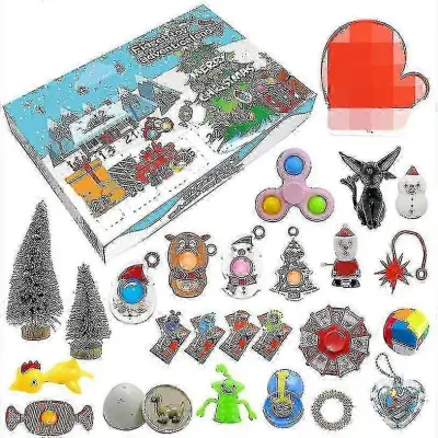 Visokokakovostno darilo za božični adventni koledar Fidget Toys Stress Relief Fidget Toy Blind Box Kidschrui233