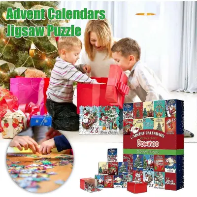 Adventni koledar 2023 2023 Božični adventni koledar Puzzle Adventni koledar Puzzle 1000 kosov Razprodaja