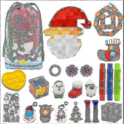 Darilo za božični adventni koledar Fidget Toys za lajšanje stresa Fidget Toy Blind Box Kids - JA