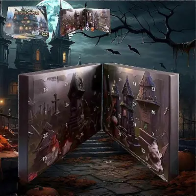 Adventni koledar Gnome za noč čarovnic Mini otroški risani odštevalni koledar za noč čarovnic z 31-dnevno slepo škatlo Adventni koledarchrui526