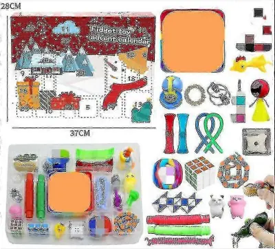 Visokokakovostno darilo za božični adventni koledar Fidget Toys Stress Relief Fidget Toy Blind Box Kidschrui233
