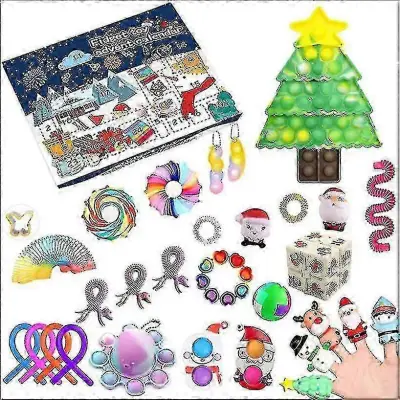 Visokokakovostno darilo za božični adventni koledar Fidget Toys Stress Relief Fidget Toy Blind Box Kidschrui233
