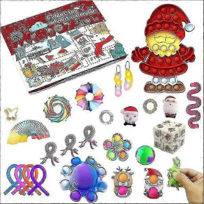 Visokokakovostno darilo za božični adventni koledar Fidget Toys Stress Relief Fidget Toy Blind Box Kidschrui233