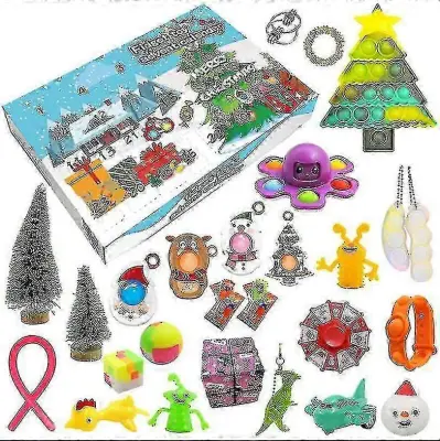 Visokokakovostno darilo za božični adventni koledar Fidget Toys Stress Relief Fidget Toy Blind Box Kidschrui86