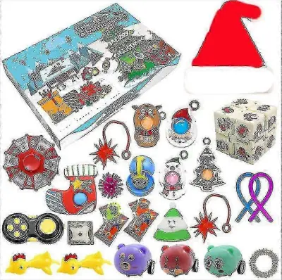 Visokokakovostno darilo za božični adventni koledar Fidget Toys Stress Relief Fidget Toy Blind Box Kidschrui233
