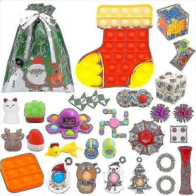 Visokokakovostno darilo za božični adventni koledar Fidget Toys Stress Relief Fidget Toy Blind Box Kidschrui233