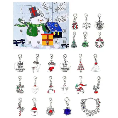 Božični okraski Koledar Darilna škatla Diy Beaded Blind Box božično darilo