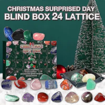 Tmall 24 Grids Stones Christmas Countdown Adventni koledarji Surprise Blind Box Xmas Kids Darilo SX