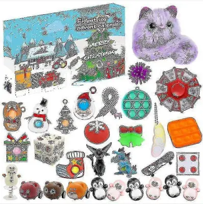 Visokokakovostno darilo za božični adventni koledar Fidget Toys Stress Relief Fidget Toy Blind Box Kidschrui165