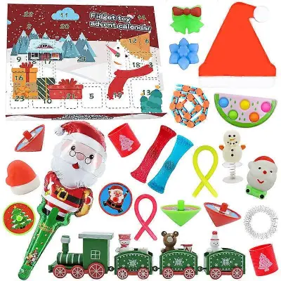 Countdown Božična slepa škatla, adventni koledar, dodatki za dekleta diy, ročno izdelana darilna škatla, komplet igrač, darilo