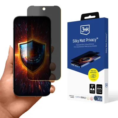 3MK KALJENO STEKLO PRIVACY ZA GOOGLE PIXEL 9A ZAŠČITNO MAT ANTI-VIZUALNO
