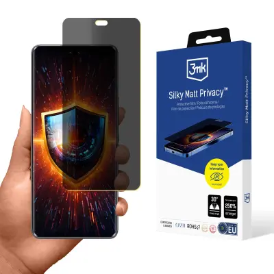 3MK KALJENO STEKLO ZA HONOR 200 PRO PRIVACY PROTI BLEŠČANJU Z ZAŠČITO ZASLON
