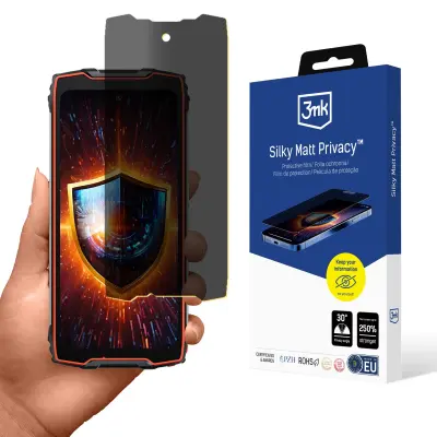 3MK KALJENO STEKLO PRIVACY ZA BLACKVIEW BV9300 PRO MAT Z ZAŠČITO ZASLON
