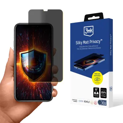 3MK ZAŠČITNA FOLIJA ZA APPLE IPHONE 11 PRO MAX PRIVACY ANTI-SHOCK MATT