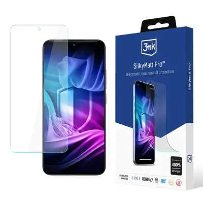 3MK SILKY MATT PRO FOLIJA ZA REDMI NOTE 14 5G MATT ZAŠČITA PROTI ZDRSEJU