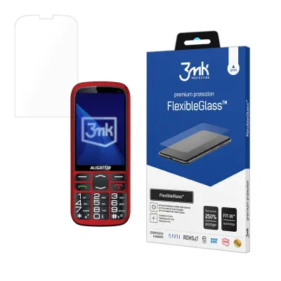 3MK FLEXIBLEGLASS KALJENO STEKLO ZA TELEFON ALLIGATOR A830 SENIOR ZAŠČITNO