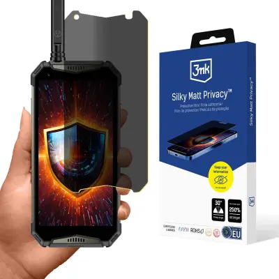 3MK KALJENO STEKLO ZA ULEFONE ARMOR 20WT PRIVACY MAT ZAŠČITA ZASLON