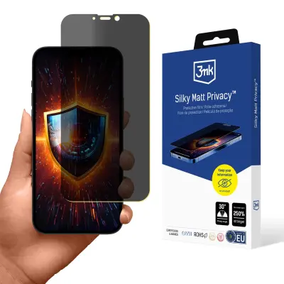 3MK KALJENO STEKLO ZA IPHONE 14 PLUS PRIVACY MAT ZAŠČITNO VISOKA KAKOVOST